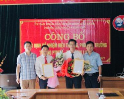 Công bố Quyết định bổ nhiệm Hiệu trưởng trường Tiểu học Thị Trấn Điện Biên Đông