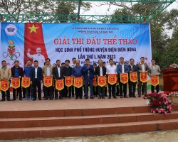 Khai mạc giải thi đấu thể thao học sinh phổ thông huyện Điện Biên Đông lần thứ I, năm 2023