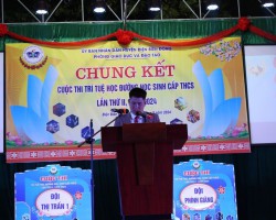 Vòng chung kết Cuộc thi “trí tuệ học đường học sinh cấp THCS lần thứ II, năm 2024” của Phòng Giáo dục và Đào tạo huyện Điện Biên Đông.